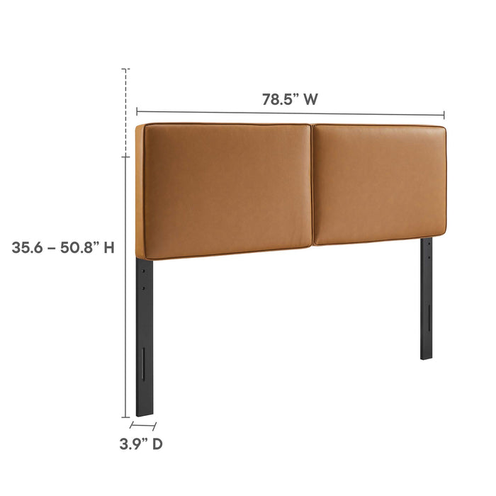 Lindee Vegan Leather King Headboard