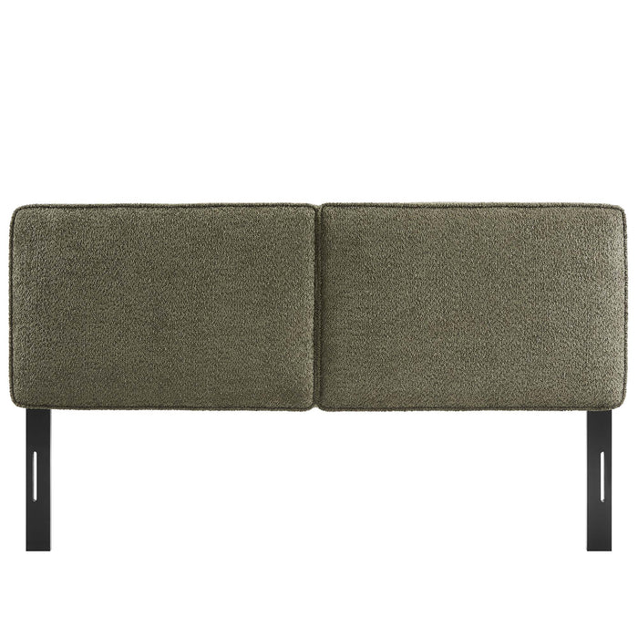 Lindee Boucle Fabric King Headboard