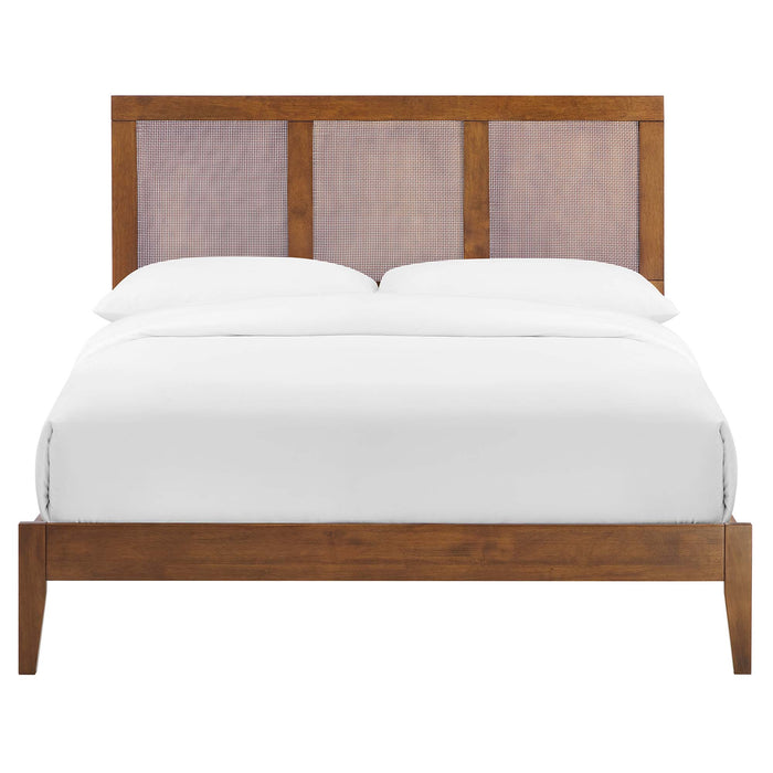 Sirocco Rattan and Wood Full Platform Bed