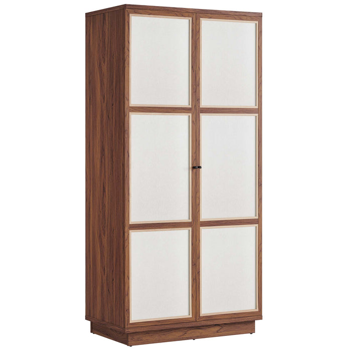 Capri 70" Tall Wood Grain Storage Cabinet