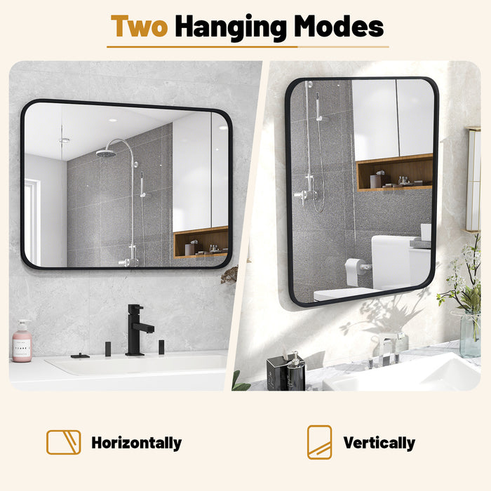 24 x 32 Inch Minimalist Wall Mounted Rectangle Mirror