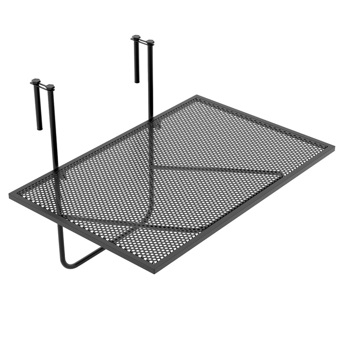 Outdoor Folding Hanging Table with Metal Frame-Black