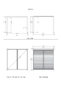 Gazebo Penguin, Vikos Aluminum stand alone Pergola, 10' X 10' / 10' X 13'