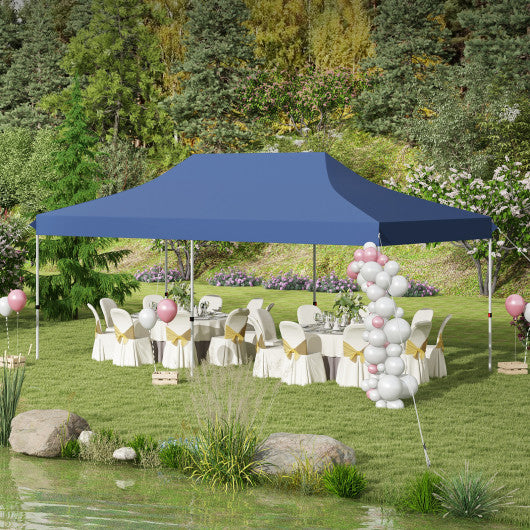 10 x 20 FT Pop-up Canopy Tent with Carrying Bag-Blue