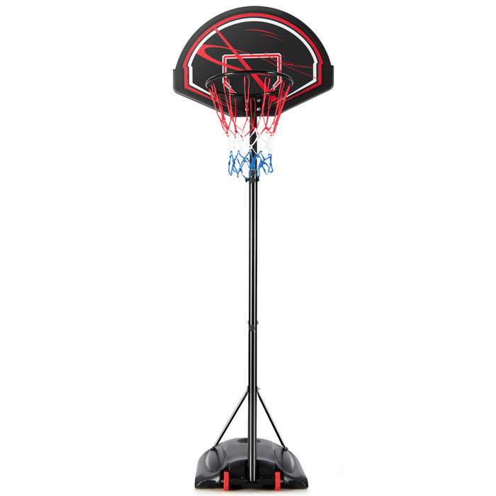 Portable Basketball Hoop Stand with Wheels and 2 Nets