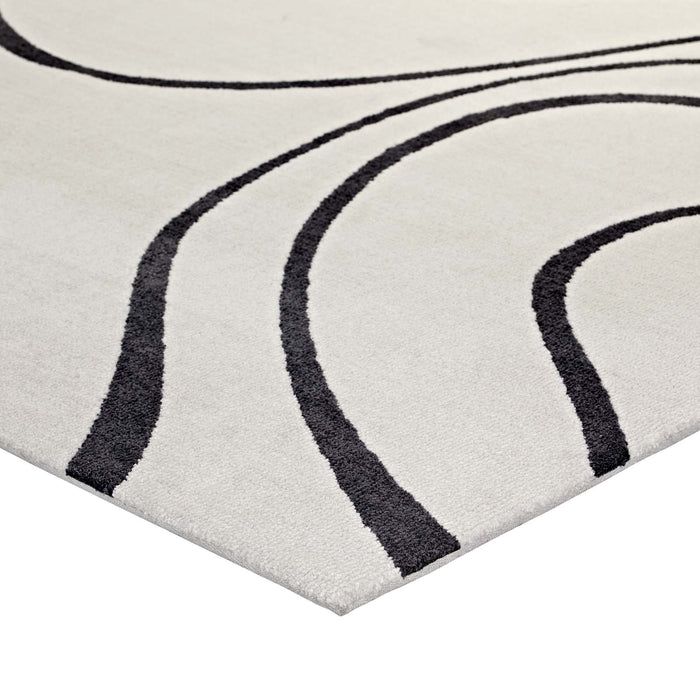 Therese Abstract Swirl 5x8 Area Rug