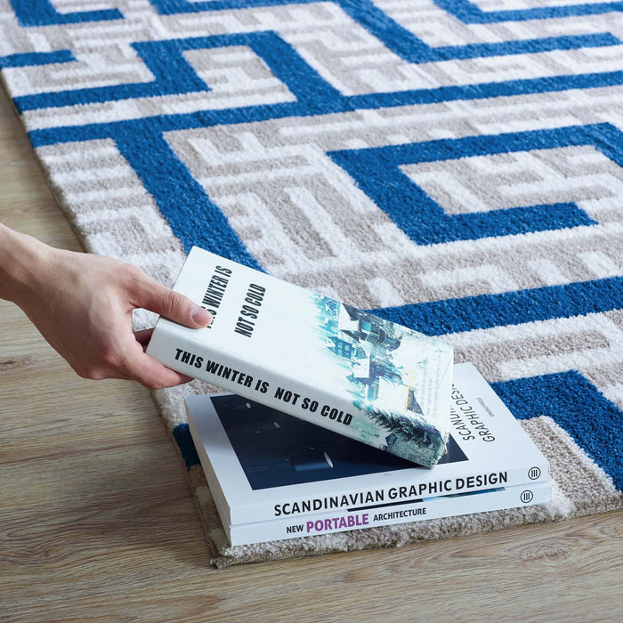 Nahia Geometric Maze 5x8 Area Rug