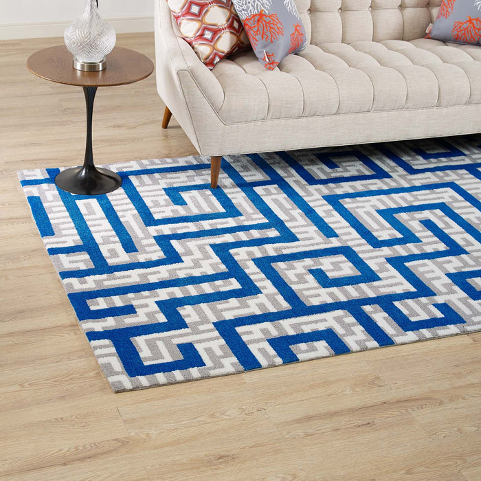 Nahia Geometric Maze 5x8 Area Rug