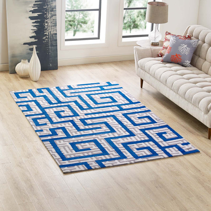 Nahia Geometric Maze 5x8 Area Rug