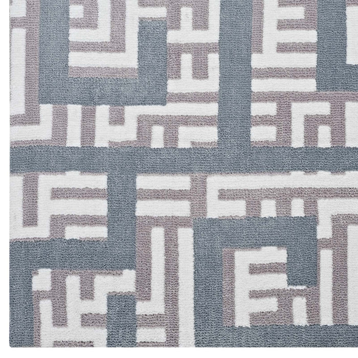 Nahia Geometric Maze 8x10 Area Rug