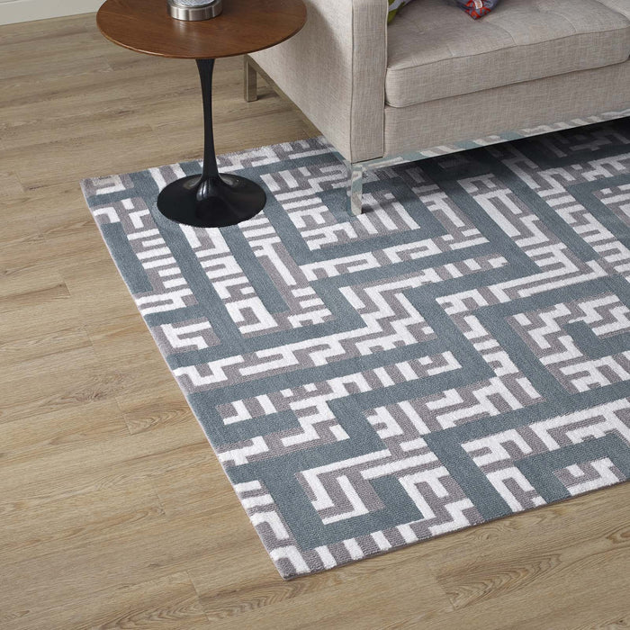 Nahia Geometric Maze 8x10 Area Rug