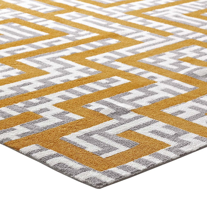 Nahia Geometric Maze 8x10 Area Rug