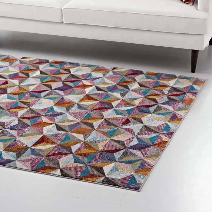 Arisa Geometric Hexagon Mosaic 4x6 Area Rug