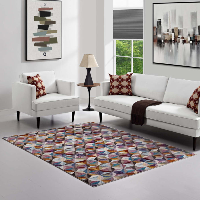 Arisa Geometric Hexagon Mosaic 4x6 Area Rug