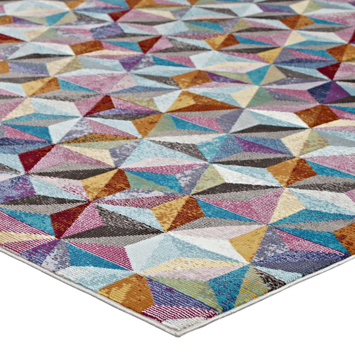 Arisa Geometric Hexagon Mosaic 8x10 Area Rug