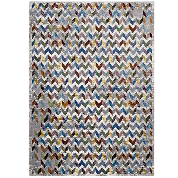 Gemma Chevron Mosaic 5x8 Area Rug