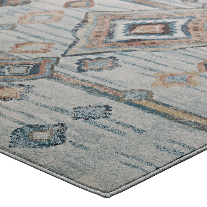 Jenica Distressed Moroccan Tribal Abstract Diamond 8x10 Area Rug