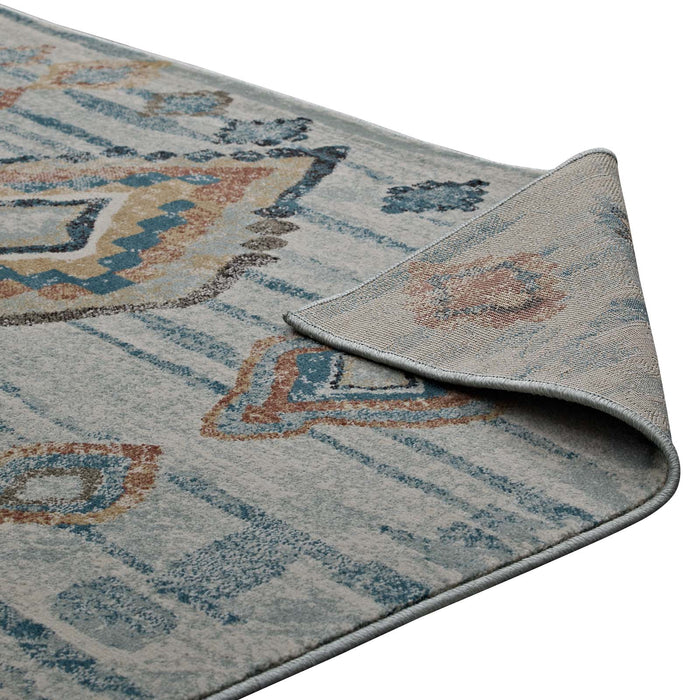 Jenica Distressed Moroccan Tribal Abstract Diamond 8x10 Area Rug