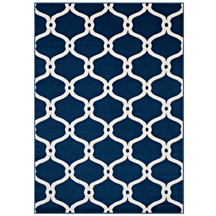 Beltara Chain Link Transitional Trellis 8x10 Area Rug