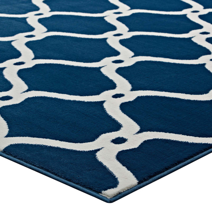 Beltara Chain Link Transitional Trellis 8x10 Area Rug