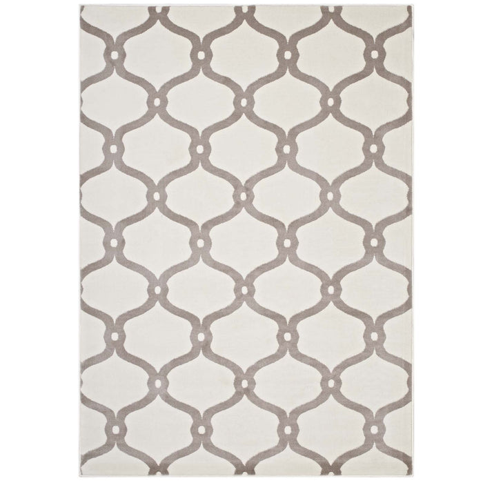 Beltara Chain Link Transitional Trellis 5x8 Area Rug