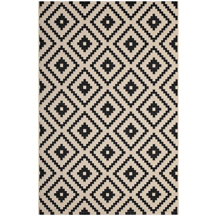 Perplex  Geometric Diamond Trellis 5x8 Indoor and Outdoor Area Rug