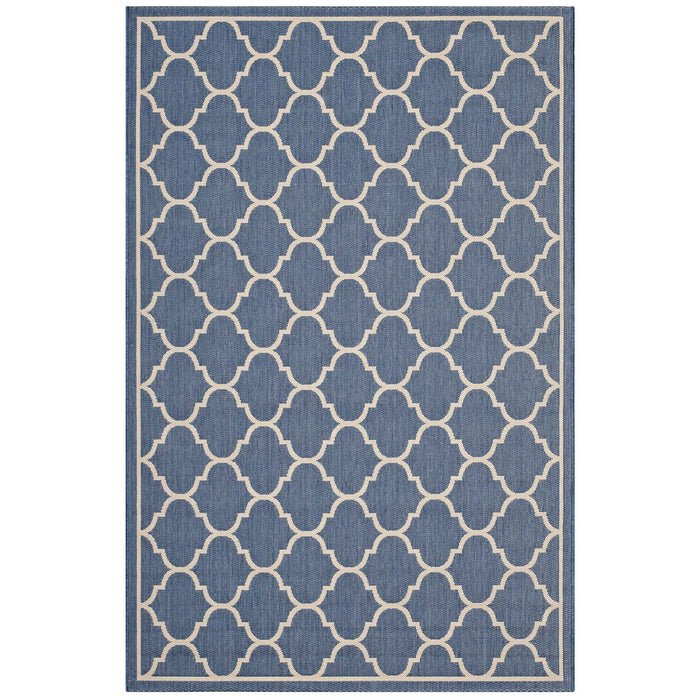 Avena Moroccan Quatrefoil Trellis 4x6 Indoor and Outdoor Area Rug