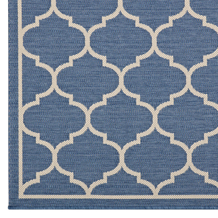 Avena Moroccan Quatrefoil Trellis 4x6 Indoor and Outdoor Area Rug