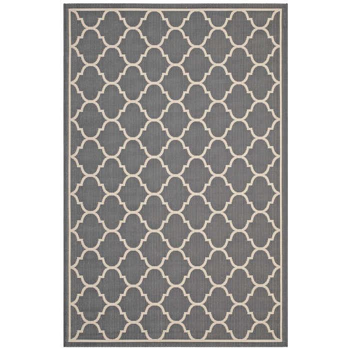 Avena Moroccan Quatrefoil Trellis 4x6 Indoor and Outdoor Area Rug