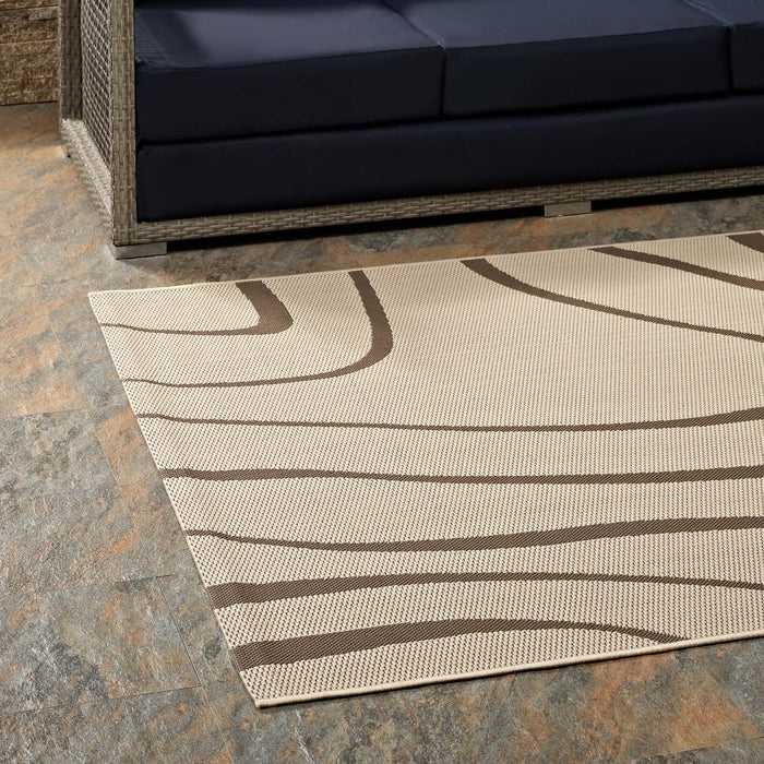 Surge Swirl Abstract 5x8 Indoor and Outdoor Area Rug