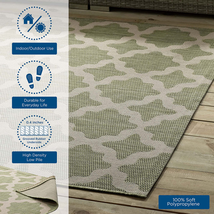 Cerelia Moroccan Trellis 4x6 Indoor and Outdoor Area Rug