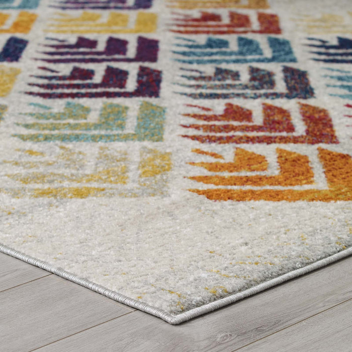 Entourage Florin Abstract Floral 5x8 Area Rug