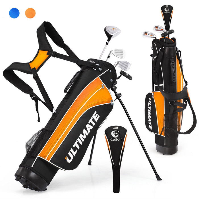 Complete Golf Club Set for Children Age 8-10-Orange