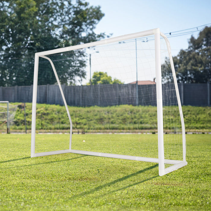 12' x 6'/8' x 6'/6' x 4' Soccer Goal with Ground Stakes and Soccer Cones