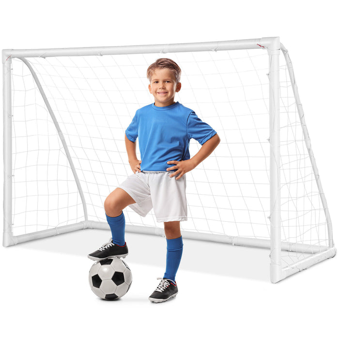 6 x 4 Feet Soccer Goal with Strong UPVC Frame