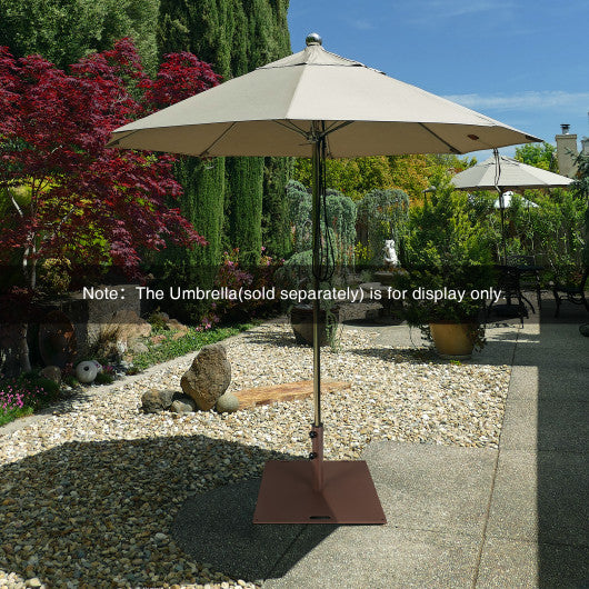 50 LBS Weighted 24 Inch Square Patio Umbrella Base