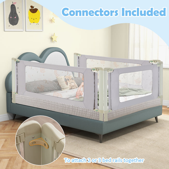 Vertical Lifting Bed Rail for Toddlers with Double Lock-59 inch