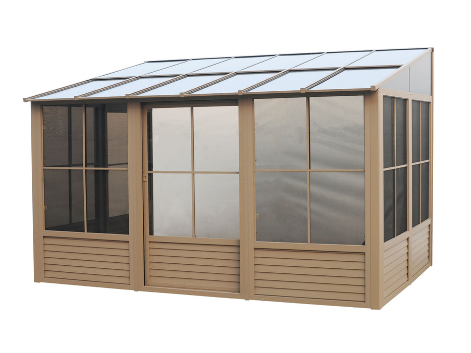 Gazebo Penguin | Florence - Wall Mounted Solarium Polycarbonate Roof - 10' x 16'