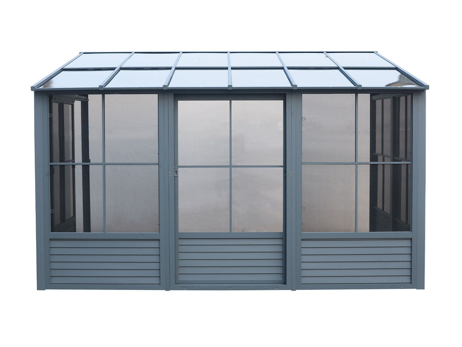 Gazebo Penguin | Florence - Wall Mounted Solarium Polycarbonate Roof - 10' x 16'