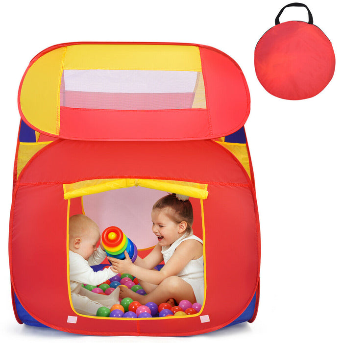 Portable Kid Play House Toy Tent with 100 Balls