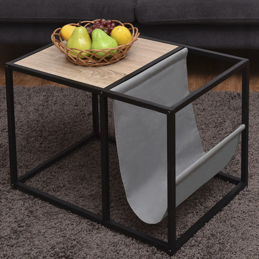 End Table Side Accent Metal Magazine Organizer