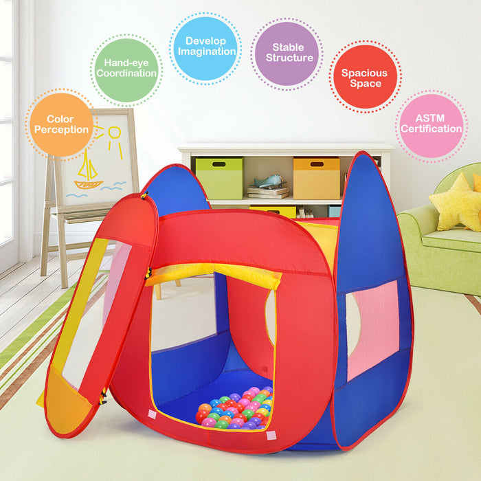 Portable Kid Play House Toy Tent with 100 Balls