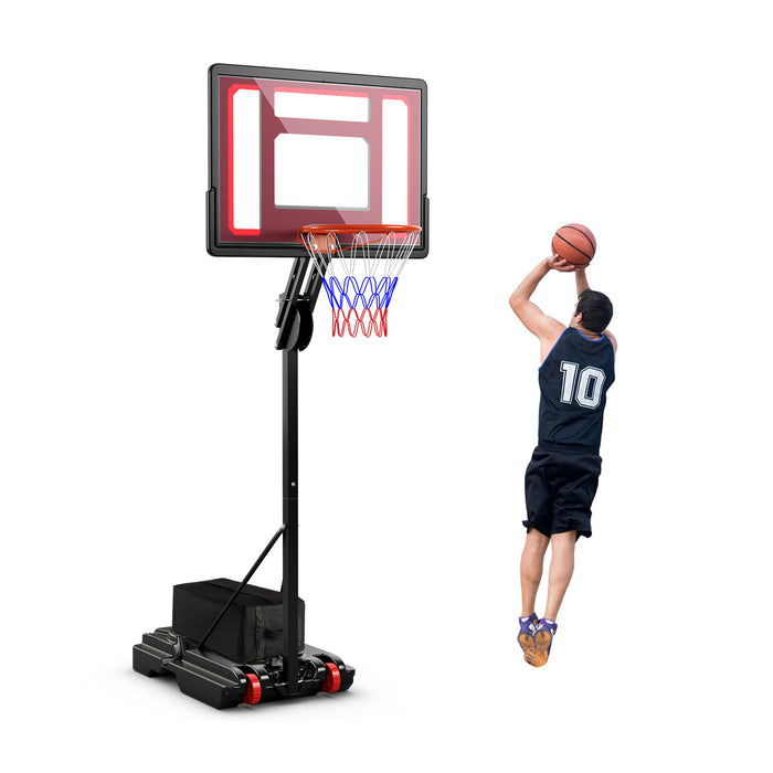 Basketball Hoop with 5-10 Feet Adjustable Height for Indoor Outdoor