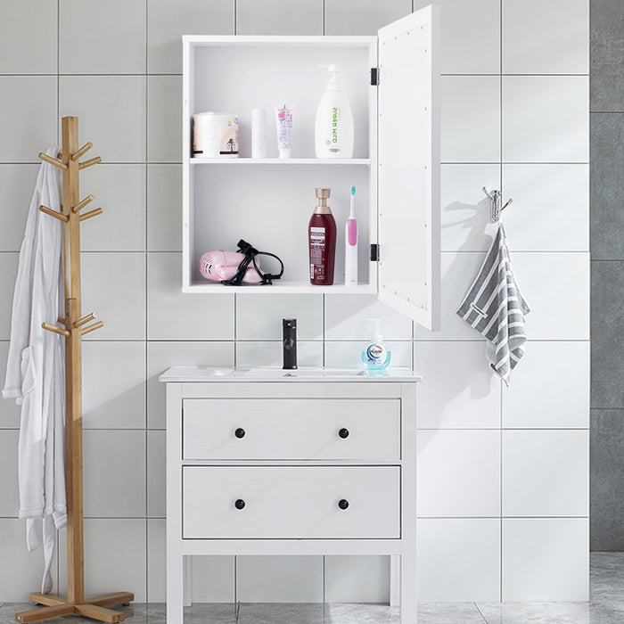 Wall Mounted Adjustable Medicine Storage Mirror Cabinet