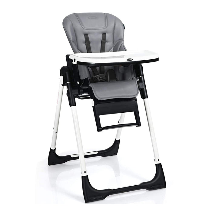 4-in-1 High Chairâ€“Booster Seat with Adjustable Height and Recline-Gray