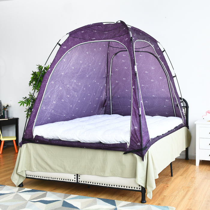 Bed Tent Indoor Privacy Play Tent on Bed with Carry Bag