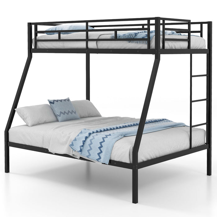 Space-saving Metal Slatted Bed Frame for Teens and Adults Noise-free No Box Spring Needed-Black