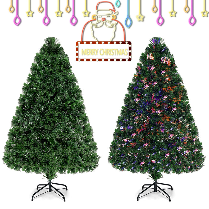 3' / 4' / 5' / 6' Fiber Optic Artificial PVC Christmas Tree-4 ft