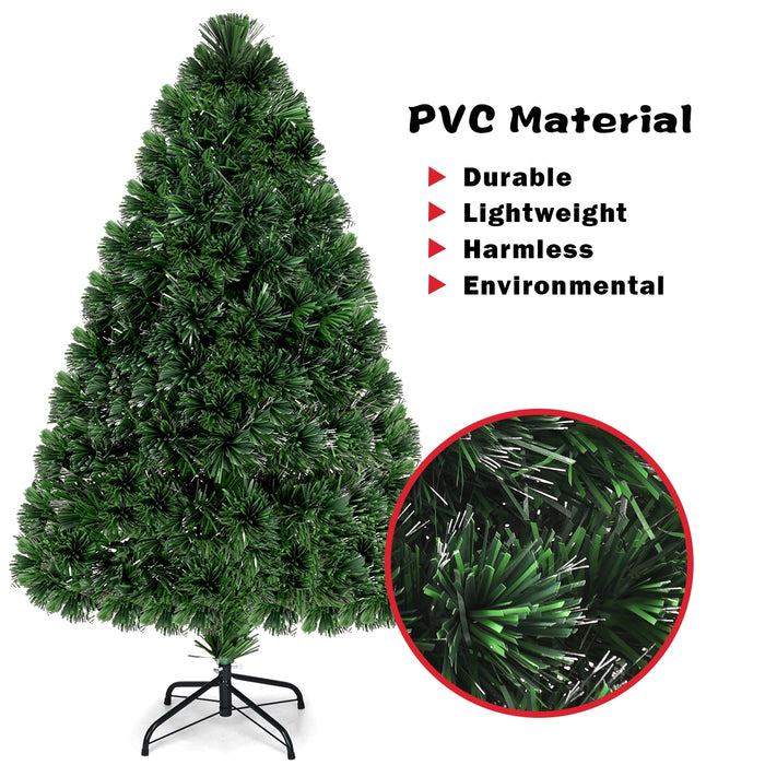 3' / 4' / 5' / 6' Fiber Optic Artificial PVC Christmas Tree-4 ft