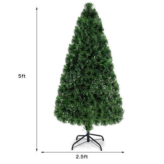 3' / 4' / 5' / 6' Fiber Optic Artificial PVC Christmas Tree-5 ft